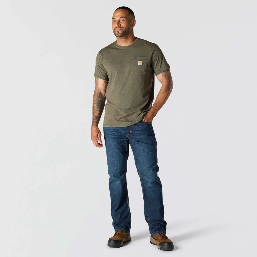 Men's Force Relaxed Fit Moisture Wicking Pocket T-Shirt