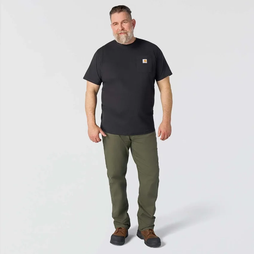 Men's Force Relaxed Fit Moisture Wicking Pocket T-Shirt