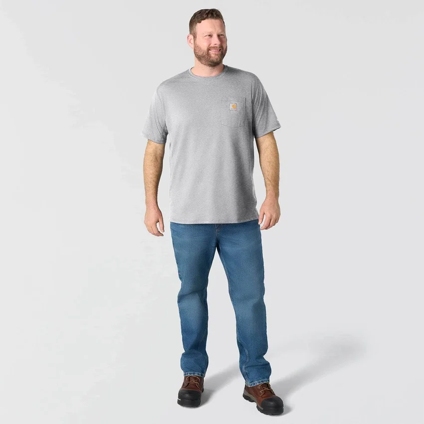 Men's Force Relaxed Fit Moisture Wicking Pocket T-Shirt