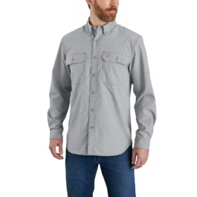 Men's Force Sun Defenderâ„¢ Chambray Relaxed Fit Long Sleeve Shirt - Sun Protection Shirts