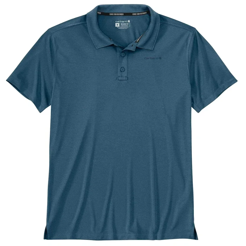 Men's Force Sun Defender™ Relaxed Fit Logo Polo Shirt - Sun Protection Shirts