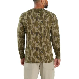 Men’s Force Sun Defender Upf 50+ Camo Long Sleeve T-Shirt – Sun Protection Shirts