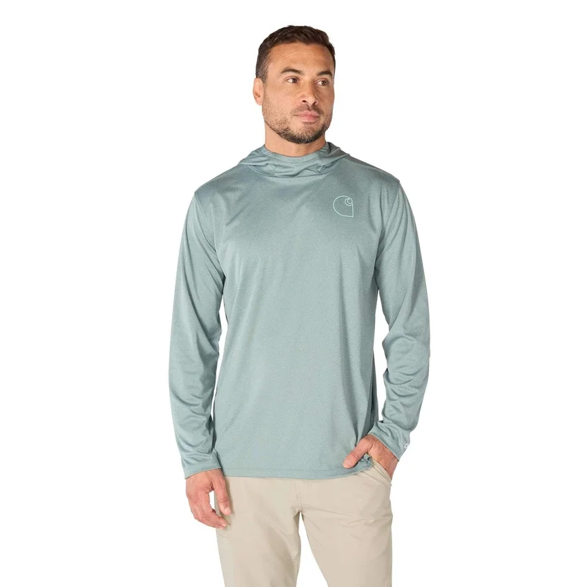 Men's Force Sun Defender Upf 50+ Lightweight Long Sleeve Moisture Wicking Hoodie - Sun Protection Hoodies