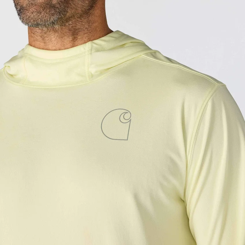 Men's Force Sun Defender Upf 50+ Lightweight Long Sleeve Moisture Wicking Hoodie - Sun Protection Hoodies