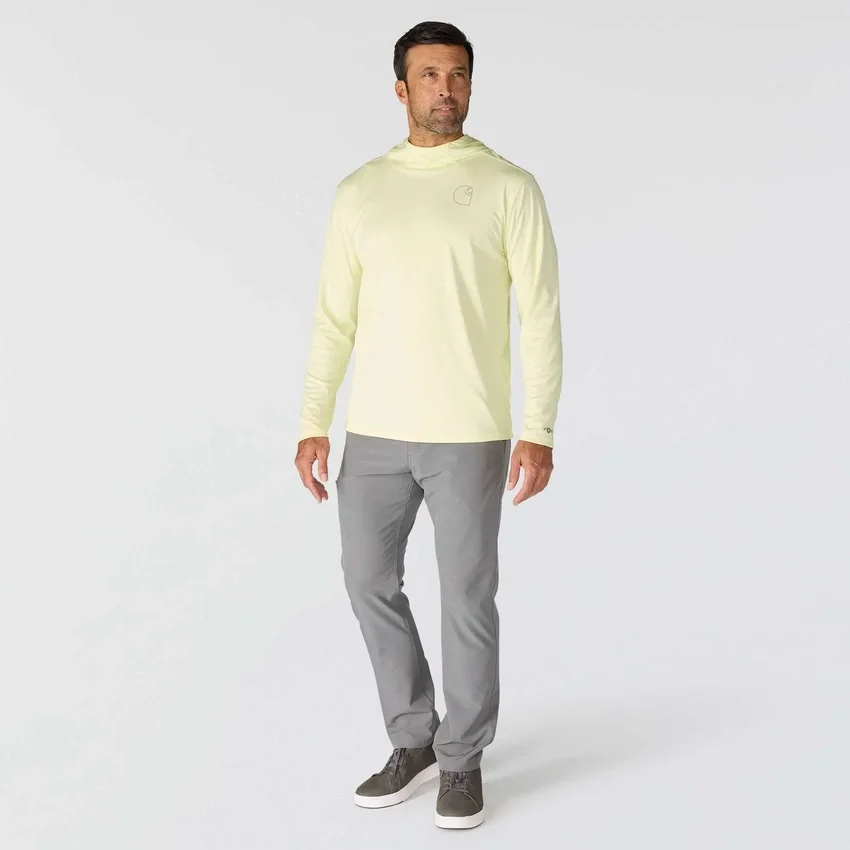 Men's Force Sun Defender Upf 50+ Lightweight Long Sleeve Moisture Wicking Hoodie - Sun Protection Hoodies