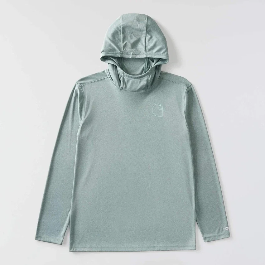 Men's Force Sun Defender Upf 50+ Lightweight Long Sleeve Moisture Wicking Hoodie - Sun Protection Hoodies