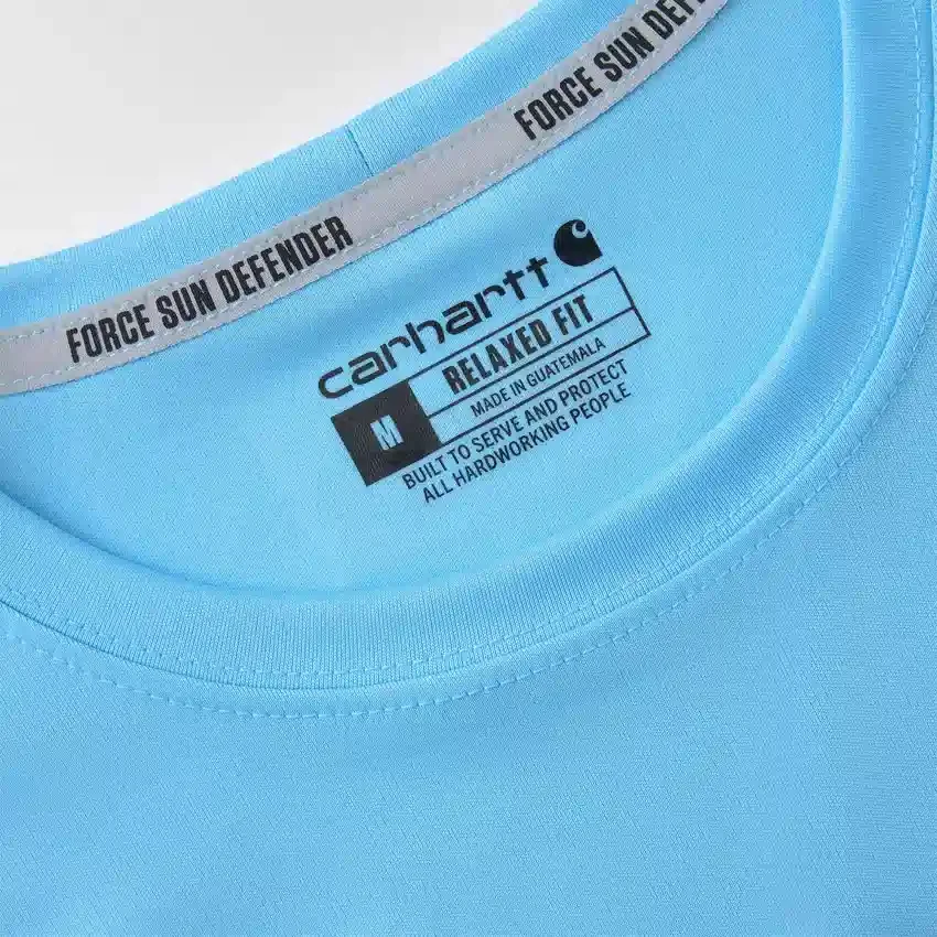 Men's Force Sun Defender Upf 50+ Lightweight Long Sleeve Moisture Wicking T-Shirt - Sun Protection Shirts