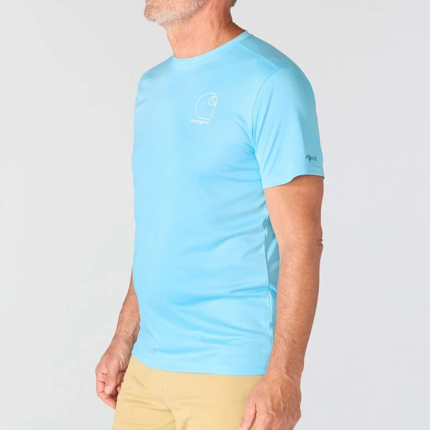 Men's Force Sun Defender Upf 50+ Lightweight Moisture Wicking T-Shirt - Sun Protection Shirts