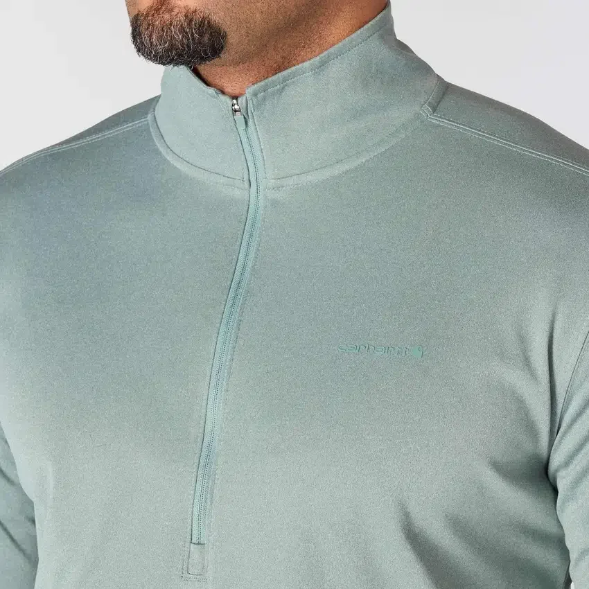 Men's Force Sun Defender Upf 50+ Moisture Wicking Half Zip Pullover - Sun Protection Shirts