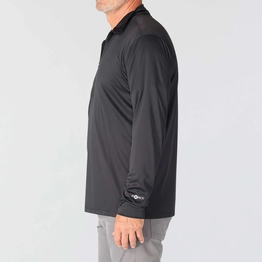 Men's Force Sun Defender Upf 50+ Moisture Wicking Half Zip Pullover - Sun Protection Shirts