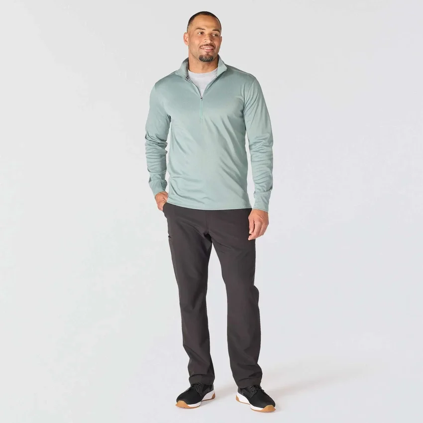 Men's Force Sun Defender Upf 50+ Moisture Wicking Half Zip Pullover - Sun Protection Shirts