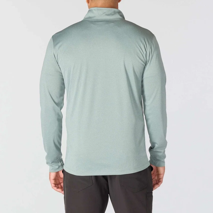 Men's Force Sun Defender Upf 50+ Moisture Wicking Half Zip Pullover - Sun Protection Shirts