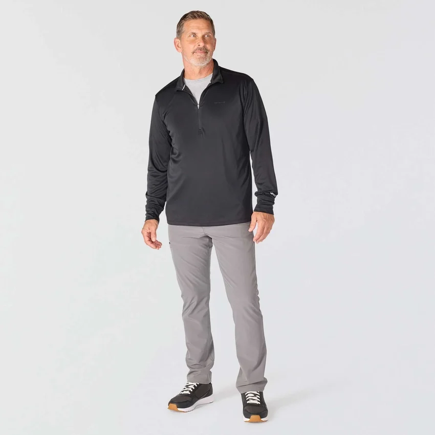 Men's Force Sun Defender Upf 50+ Moisture Wicking Half Zip Pullover - Sun Protection Shirts