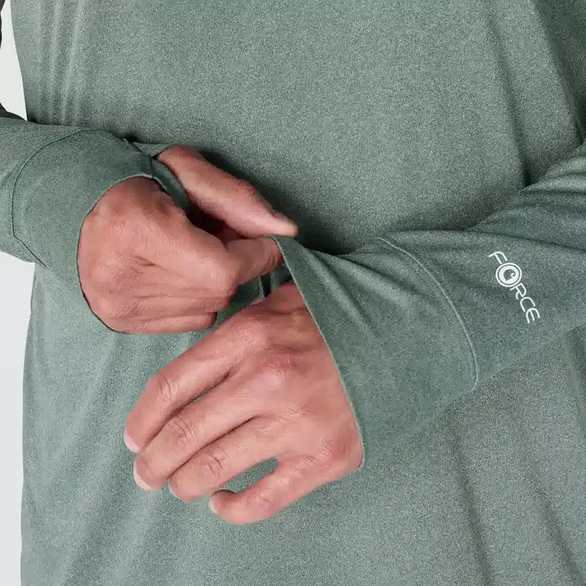 Men's Force Sun Defender Upf 50+ Moisture Wicking Half Zip Pullover - Sun Protection Shirts