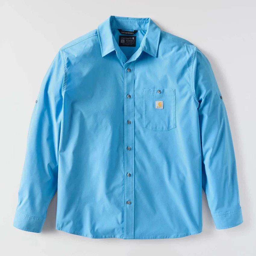 Men's Force Sun Defender™ Woven Relaxed Fit Long Sleeve Shirt - Sun Protection Shirts