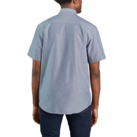 Men’s Fort Loose Fit Short Sleeve Chambray Shirt – Men’s Work Shirts