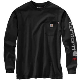 Men's Fr Force Irvine Loose Fit Long Sleeve Logo T-Shirt - Flame Resistant Shirts