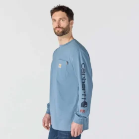 Men’s Fr Force Irvine Loose Fit Long Sleeve Logo T-Shirt – Flame Resistant Shirts