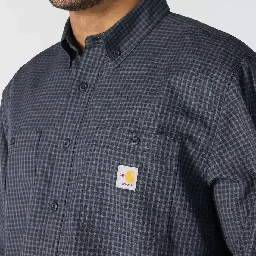 Men's Fr Force Sun Defender™ Long Sleeve Plaid Shirt - Sun Protection Shirts