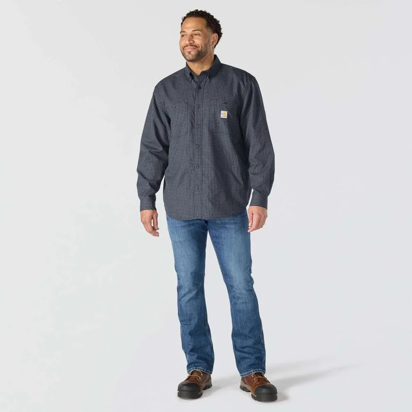 Men's Fr Force Sun Defender™ Long Sleeve Plaid Shirt - Sun Protection Shirts