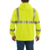 Men's Fr High Visibility Class 3 Force Full Zip Hooded Sweatshirt