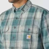 Men's Fr Loose Fit Long Sleeve Twill Plaid Shirt - Flame Resistant Shirts