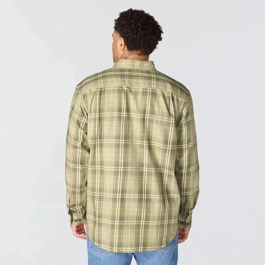 Men's Fr Loose Fit Long Sleeve Twill Plaid Shirt - Flame Resistant Shirts