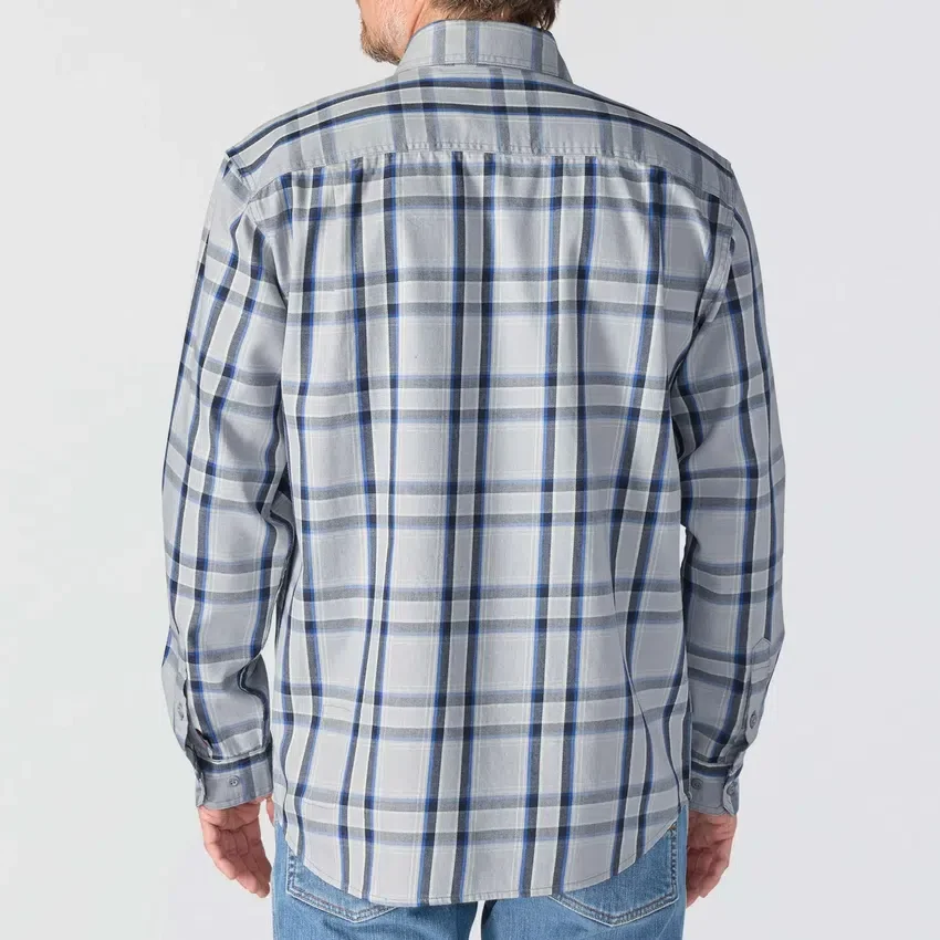 Men's Fr Loose Fit Long Sleeve Twill Plaid Shirt - Flame Resistant Shirts