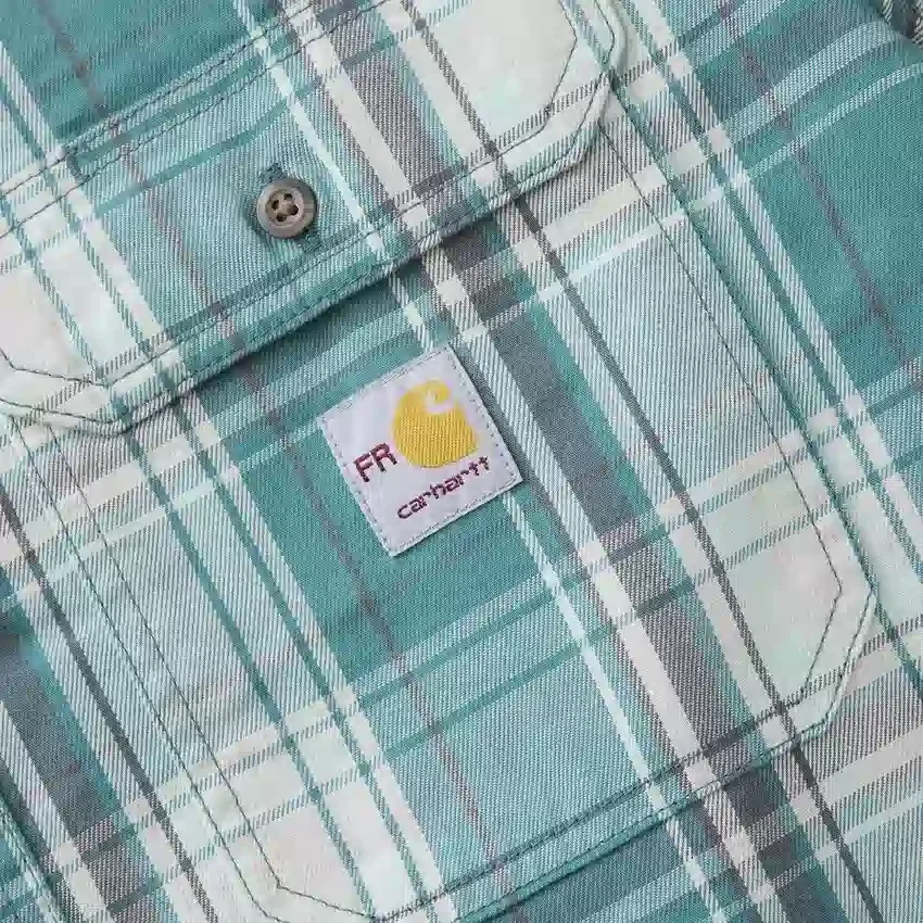 Men's Fr Loose Fit Long Sleeve Twill Plaid Shirt - Flame Resistant Shirts
