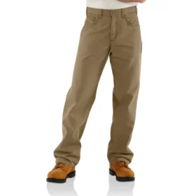 Men's Fr Loose Fit Straight Leg Canvas Pants - Flame Resistant Pants