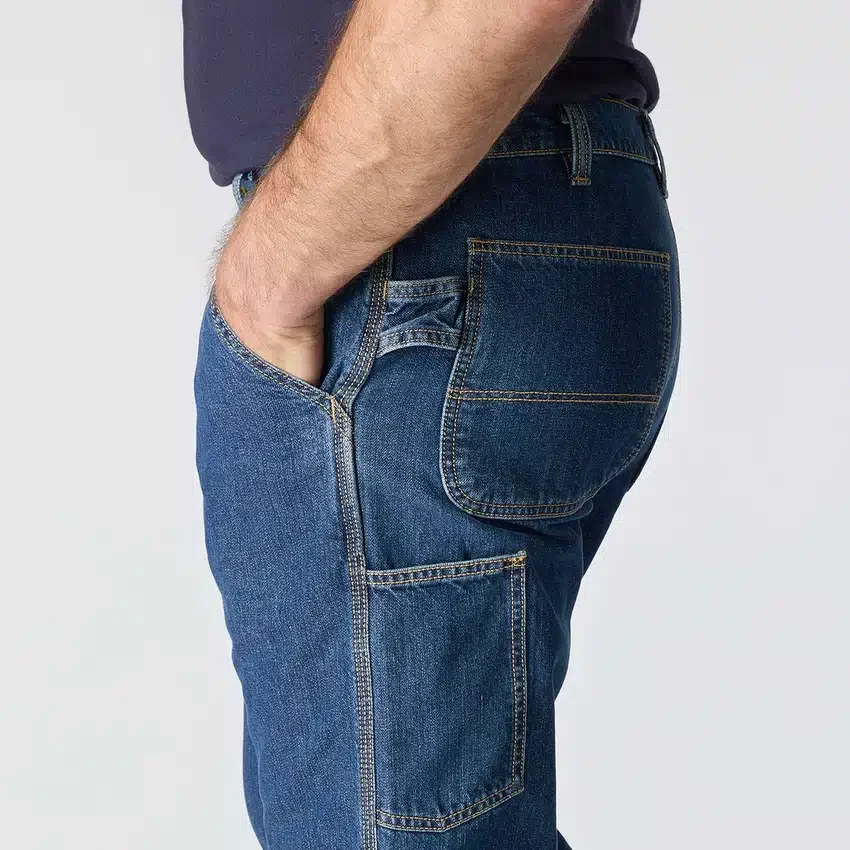 Men's Fr Loose Fit Straight Leg Fire Resistant Work Jeans