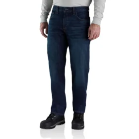 Men's Fr Relaxed Fit Straight Leg Rugged Flexâ„¢ Jeans - Flame Resistant Jeans