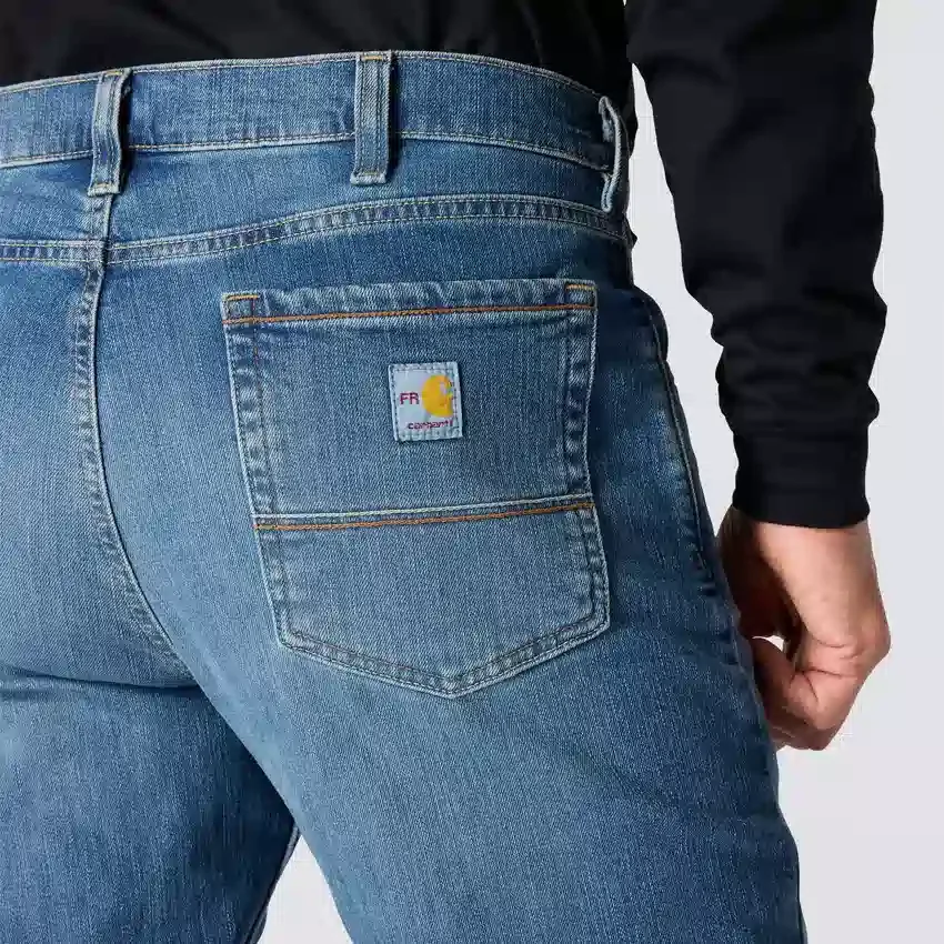 Men's Fr Relaxed Fit Straight Leg Rugged Flex™ Jeans - Flame Resistant Jeans