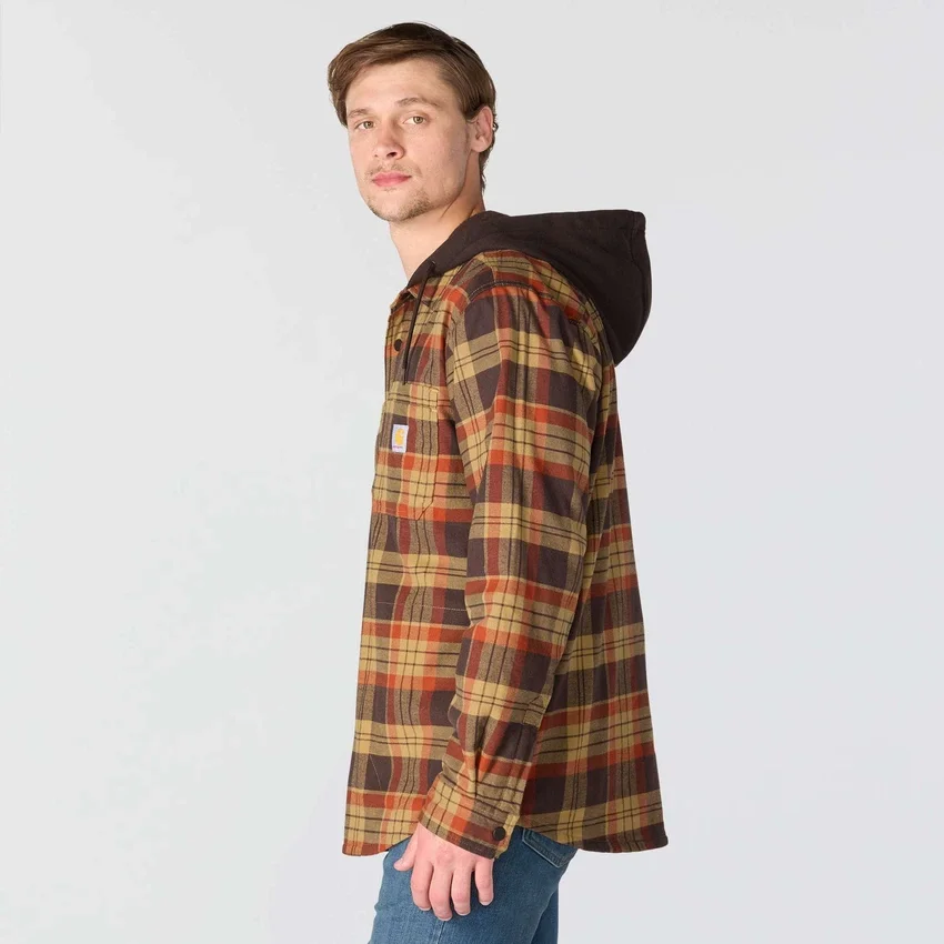 Men's Hamilton Relaxed Fit Plaid Hooded Shirt Jac - Men's Shirt Jackets