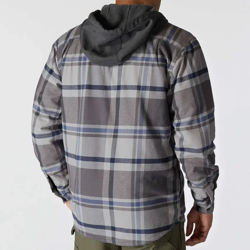 Men's Hamilton Relaxed Fit Plaid Hooded Shirt Jac - Men's Shirt Jackets