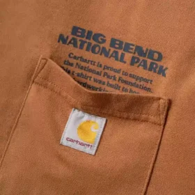 Men’s Heavyweight Long Sleeve Big Bend National Park Graphic T-Shirt