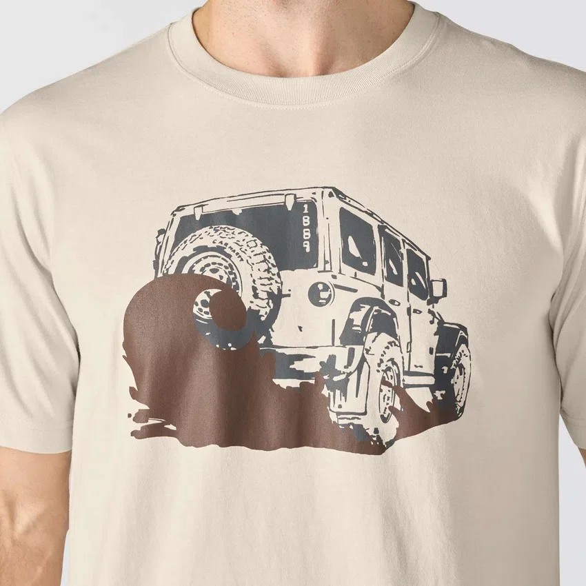 Men's Irvine Relaxed Fit Mud Graphic T-Shirt