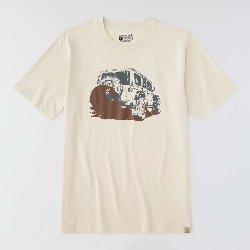 Men's Irvine Relaxed Fit Mud Graphic T-Shirt