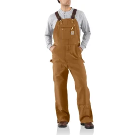 Men's Loose Fit Firm Duck Bib Overalls