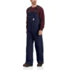 Men's Loose Fit Firm Duck Insulated Bib Overalls