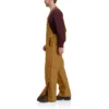 Men's Loose Fit Firm Duck Insulated Bib Overalls