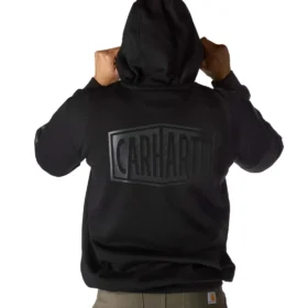 Men's Loose Fit Midweight Logo Graphic Hoodie - Rain Defender Hoodies