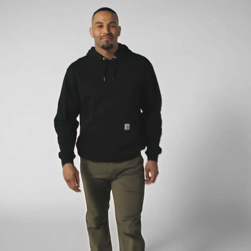 Men's Loose Fit Midweight Logo Graphic Hoodie - Rain Defender Hoodies