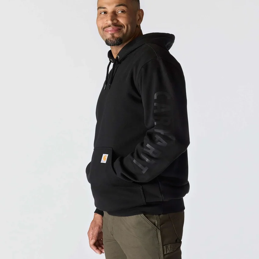 Men's Loose Fit Midweight Logo Graphic Hoodie - Rain Defender Hoodies