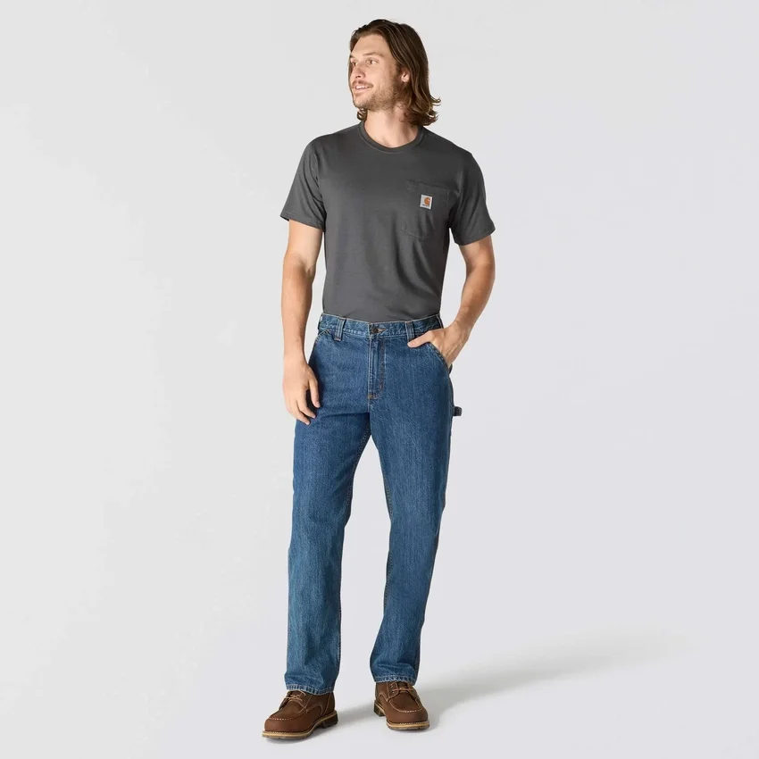 Men's Loose Straight Work Jeans