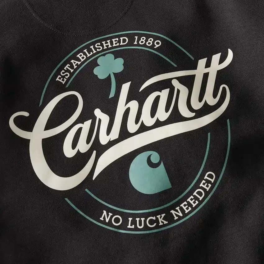 Men's Marquette Shamrock Script Graphic Hoodie - St Patrick's Day Sweatshirt