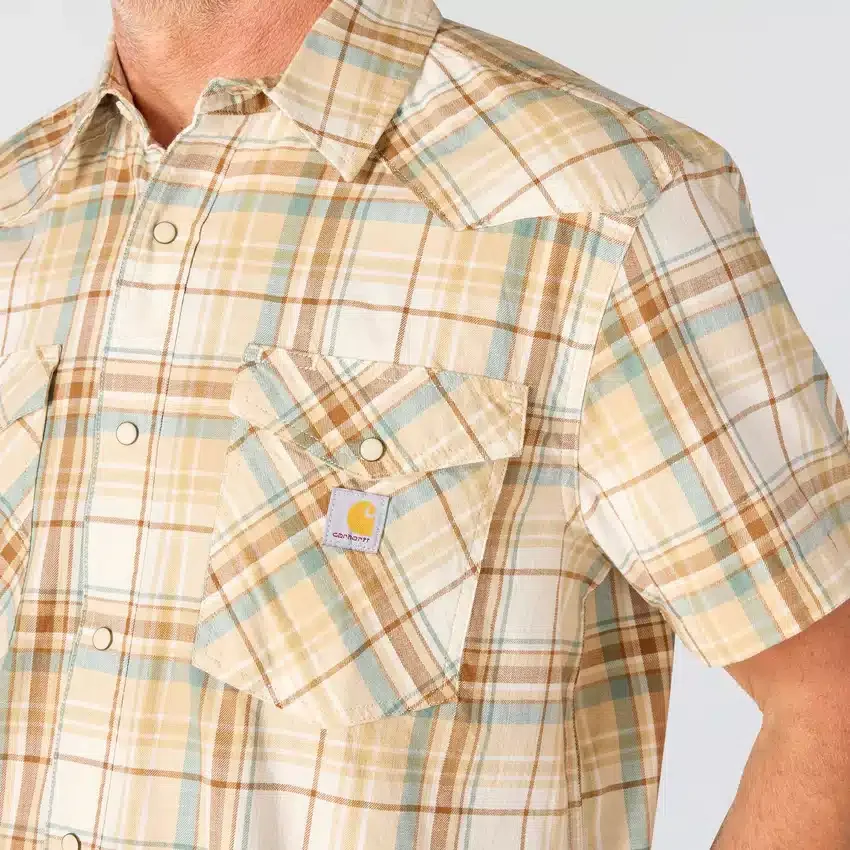 Men's Montana Bozeman Relaxed Fit Short Sleeve Plaid Shirt
