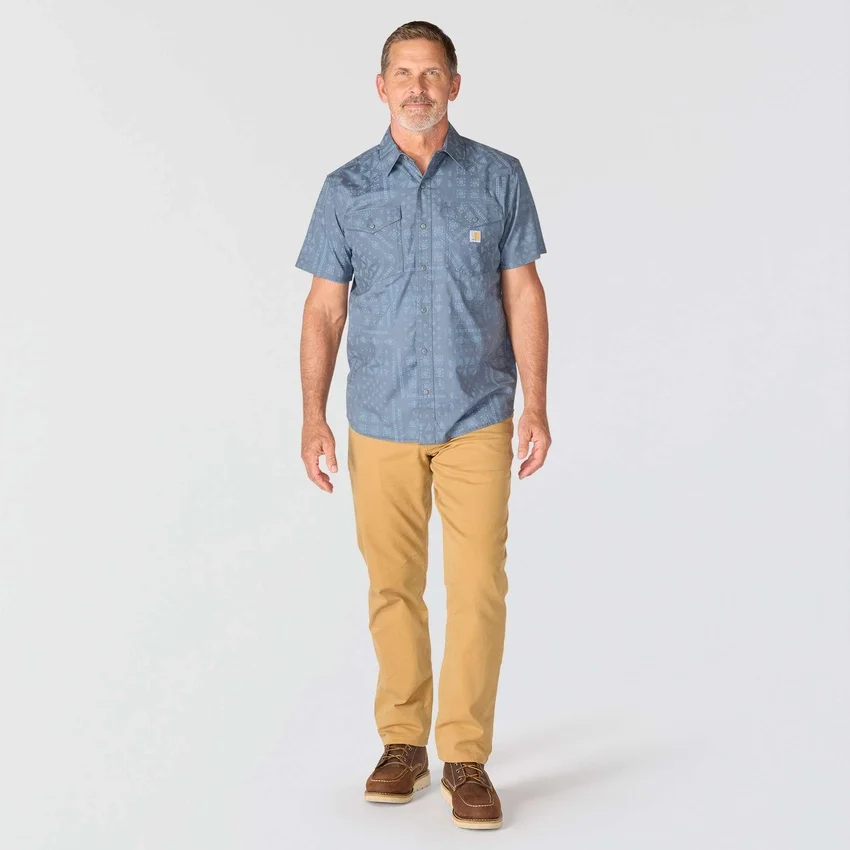 Men's Montana Bozeman Relaxed Fit Short Sleeve Plaid Shirt