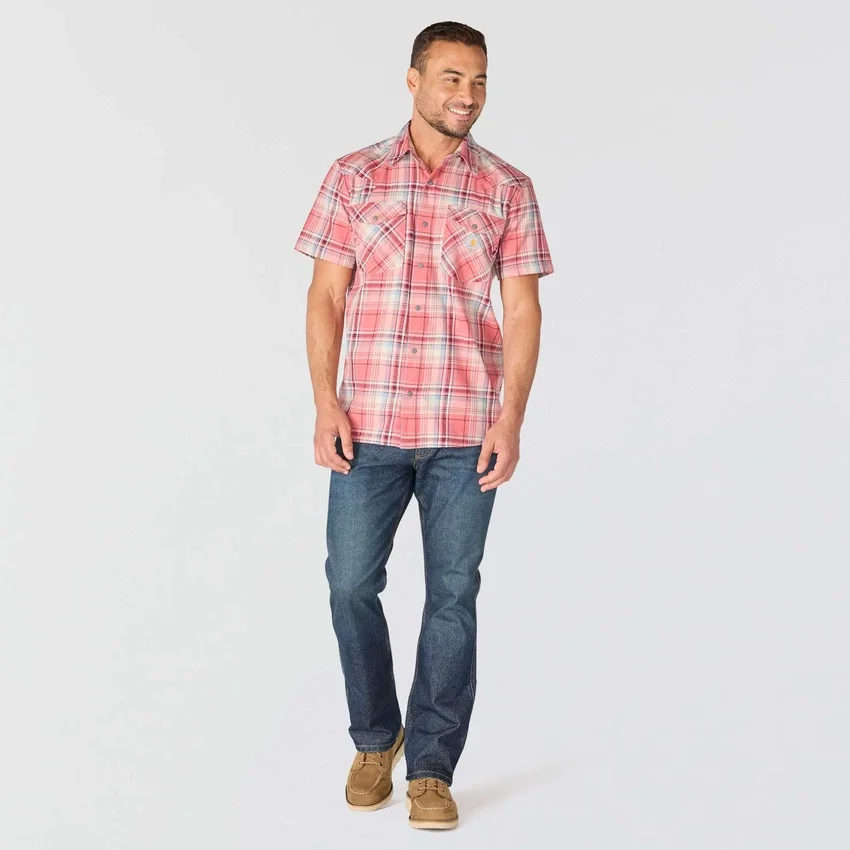 Men's Montana Bozeman Relaxed Fit Short Sleeve Plaid Shirt