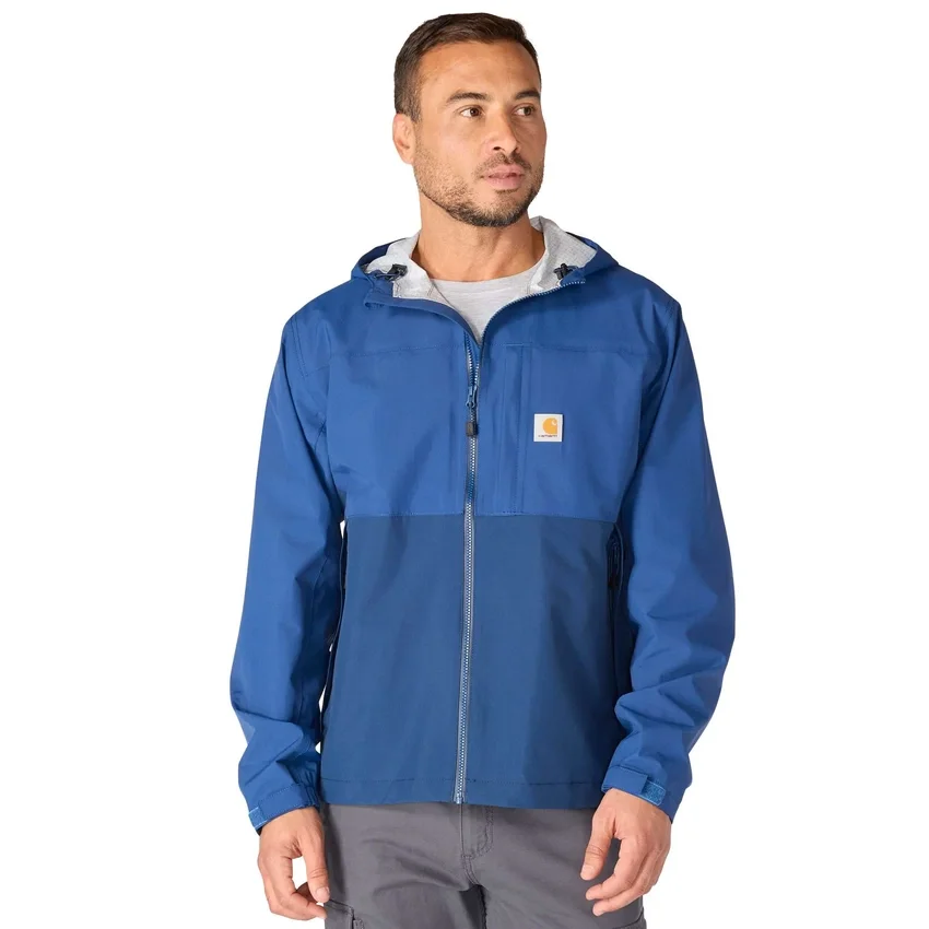 Men's Monterey Lightweight Packable Waterproof Rain Jacket: Storm Defender Jacket